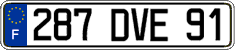 French license plate, FNI