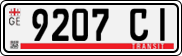 License plate of Georgia, Export transit plates