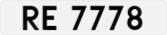 License plate of Hong Kong, AB 1234