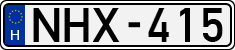 license plates of Hungary, Cars (1990)