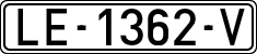 License plates of Spain, 1971 year series