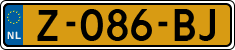 License plate of the Netherlands, Cars