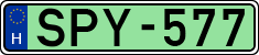 license plates of Hungary, Electric vehicles (1990)