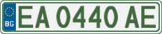 License plate of Bulgaria, Cars