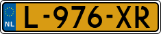 License plate of the Netherlands, Cars