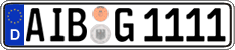 German license plate, Regular plates