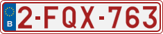 License plate of Belgium, Regular plates (2010)
