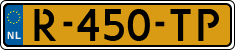 License plate of the Netherlands, Cars