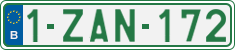 License plate of Belgium, Regular plates (2010)