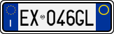 License plate of Italy, Cars (1994 year series)