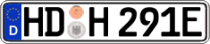 German license plate, Electric vehicles