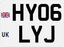 License plate of the United Kingdom, 2001 year system