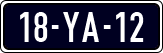License plate of the Netherlands, Imported oldtimers (cars)