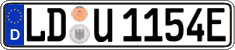 German license plate, Electric vehicles