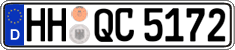 German license plate, Regular plates