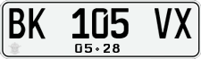 License plate of Indonesia, Regular plates