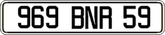 French license plate, FNI