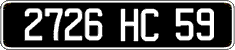 French license plate, FNI