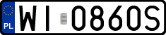License plates of Poland, Regular car plates