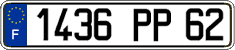 French license plate, FNI