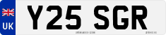 License plate of the United Kingdom, 1983 year system