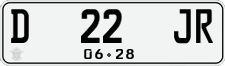 License plate of Indonesia, Regular plates