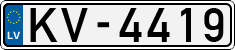 License plate of Latvia, Regular car plates