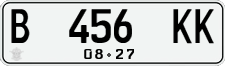 License plate of Indonesia, Regular plates