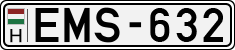 license plates of Hungary, Cars (1990)