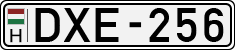 license plates of Hungary, Cars (1990)