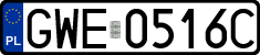 License plates of Poland, Regular car plates