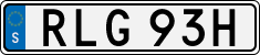 License plate of Sweden, Regular plates