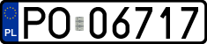 License plates of Poland, Regular car plates