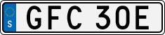 License plate of Sweden, Regular plates