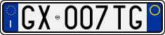 License plate of Italy, Cars (1994 year series)