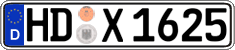 German license plate, Regular plates