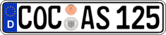 German license plate, Regular plates