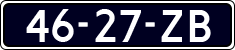 License plate of the Netherlands, Commercial Vehicles (1951-1994 system)