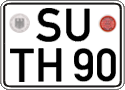 German license plate, Regular plates
