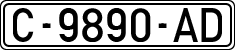 License plates of Spain, 1971 year series