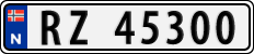 License plate of Norway, Cars