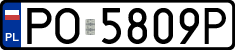 License plates of Poland, Regular car plates
