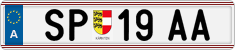 License plate of Austria, Regular plates