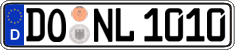 German license plate, Regular plates