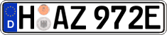 German license plate, Electric vehicles