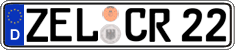 German license plate, Regular plates