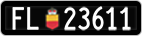 License plate of Liechtenstein, Cars