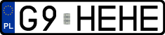 License plates of Poland, Vanity Plates