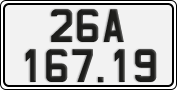 License plate of Vietnam, Cars