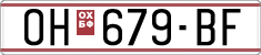 License plate of North Macedonia, Regular plates (1993)